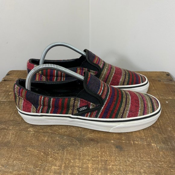 Vans Shoes - Vans Women's Colorful Woven Slip On Sneakers